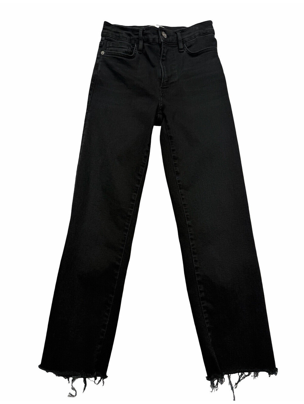 FRAME Le High Straight Jeans Black Size 26 W